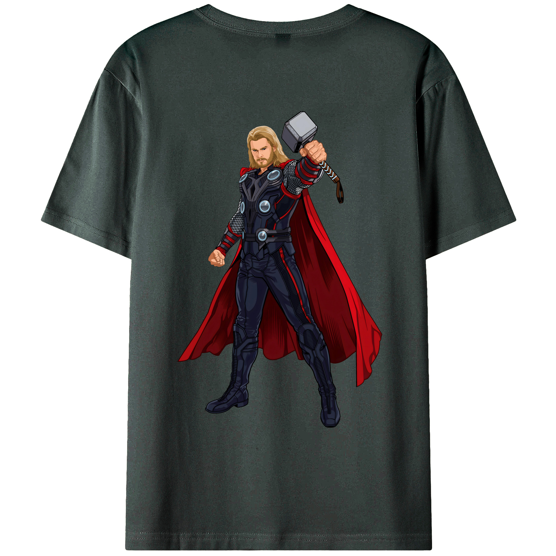 （画像用） アベンジャーズ The Avengers 綿100％ メンズ半袖Tシャツ（バックプリント） 通気性